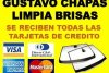 GUSTAVO - CHAPAS Y LIMPIA BRISAS