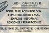 Luis E. Canizales Contratista de Obra