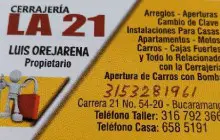 Cerrajería La 21, Bucaramanga - Santander
