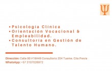 Psicóloga Dra. Kathy Olivo Moreno, Bogotá