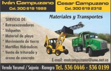 Materiales y Transportes Campuzano S. de H., Rionegro - Antioquia