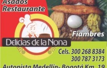 Restaurante Delicias de la Nona, Autopista Medellín - Bogotá