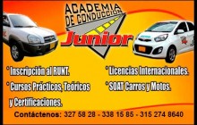 ACADEMIA DE CONDUCCIÓN JUNIOR, Sede Principal Autopista Simón Bolívar - Cali