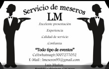 Servicio de Meseros "LM", Cali