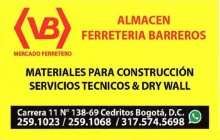 Ferretería Barreros, Sector Cedritos - Bogotá