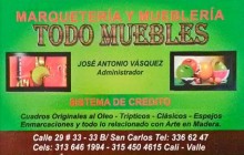 Marquetería y Mueblería TODO MUEBLES, Barrio San Carlos, Cali