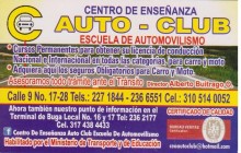 Centro de Enseñanza AUTO CLUB, Buga - Valle del Cauca