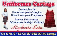 UNIFORMES CARTAGO, Cartago - Valle del Cauca