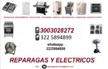 reparacion de estufas hornos calentadores a gas y electricos