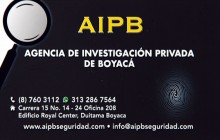 AIPB Agencia de Investigación Privada de Boyacá, Duitama