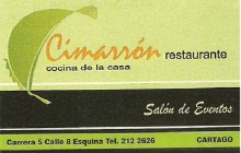 Cimarron Restaurante, CARTAGO - VALLE DEL CAUCA