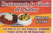 Restaurante La Gloria del Sabor, TULUA - VALLE DEL CAUCA